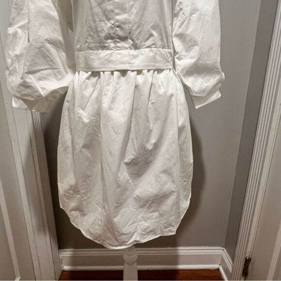 NWT English Factory puff sleeve collared mini dress oversized size medium - Picture 10 of 15